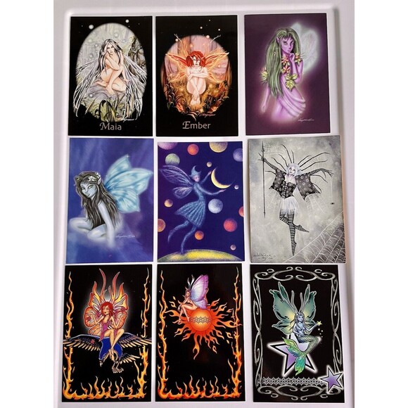Fairy Magic Lot - 30 Stickers Prints Postcards Pin Fantasy Art - Picture 6 of 10